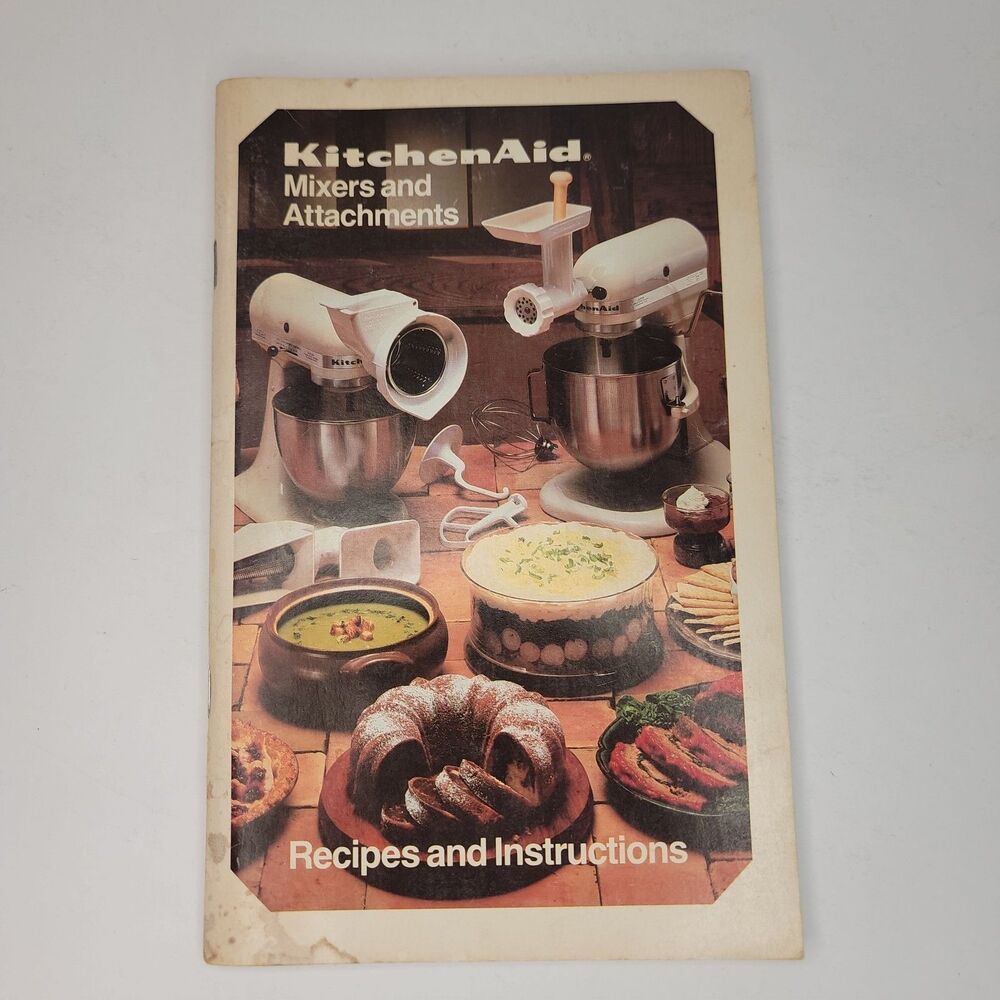Vintage KitchenAid Mixers and Attachments Recipes and Instructions Book VGC